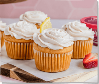 Strawberry Lemonade Lactose Free Cupcakes